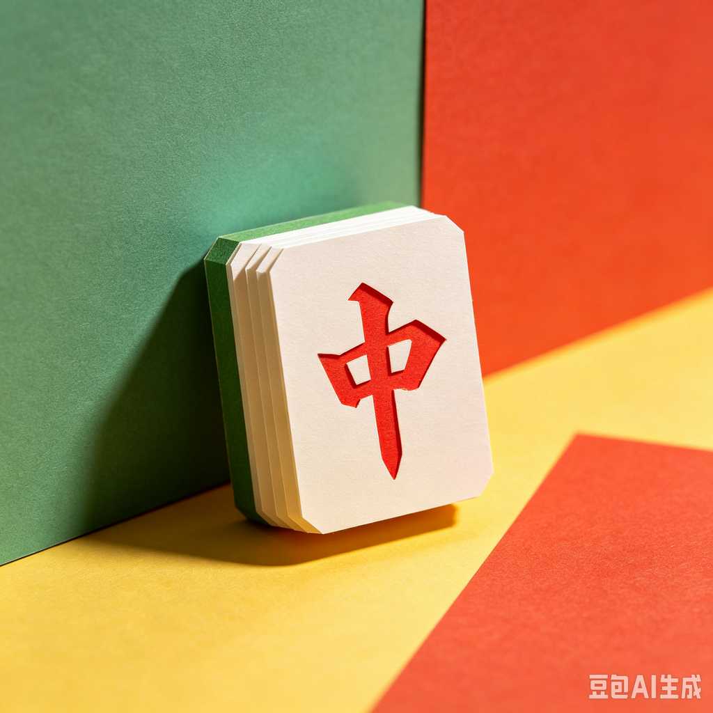embossed mahjong set design